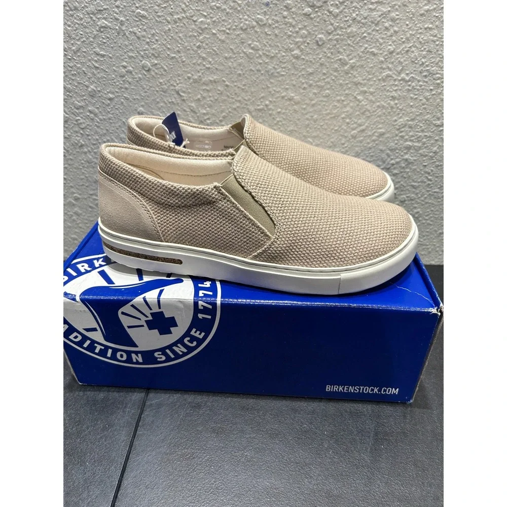 Birkenstock Oswego Textile Suede Sandcastle Beige 40 EU L9 M7 Womens Mens
